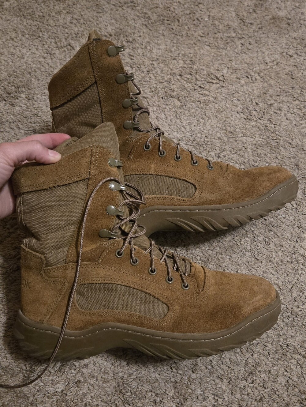 Reebok Coyote Brown Military Boots